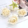 Cabeza de flor de rosa de simulación DIY europea, decoración de flores de simulación de color sólido para el Día de San Valentín, decoración de flores para el hogar del hotel, venta al por mayor