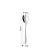 Venta al por mayor de Acero Inoxidable 304 Vajilla Doméstica Hotel Estilo Occidental Cuchara para Hielo 1010 Vajilla Occidental Set de Cuchillo, Tenedor y Cuchara para Steak