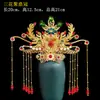 Estatua Divina de Anciana Negra Hu Sanyei Taonai Corona de Fénix Abuela de Taishan Niangniang Guanyin Estatua de Buda Tocado Corona de Cabeza Sombrero