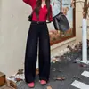 Jeans de pierna curva para mujer, nueva colección de otoño 2026, pantalones de pierna ancha para figuras petite, adelgazantes, corte holgado, tiro alto, versión estrecha, pantalones banana largos