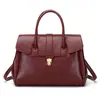 Bolsa de Mão Vintage Bolsa Tote 2025 Couro Vegetal Grande Capacidade Pasta para Mulheres Viagem de Negócios Deslocamento Bolsa Grande Retro Tendência