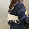 Bolso de Mano Transfronterizo Nueva Moda Elegante Diseño de Teclas de Piano 2026 Bolso Cuadrado Pequeño Versátil Combinación de Colores Bolso Cruzado para Mujer Venta al por Mayor