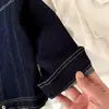 Jaqueta jeans infantil primavera e outono nova jaqueta jeans infantil da moda com gola alta para crianças pequenas e médias estilo coreano moda jaqueta jeans bonita