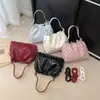 Bolsa de Perlas Linda Estilo Coreano para Mujer, Bolso Nube Único y Elegante, Versátil y Fresco, Bolso Cubo de Hombro Cruzado