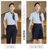 2024 Nuevo Ropa de Trabajo China Mobile para Mujer Verano Ajustado Traje de Chaqueta y Falda para Tienda de Negocios Móviles