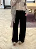 Pantalones de pana retro Han Xun Otoño Invierno Zodiaco Micro Campana 2026 Nuevos de Cintura Alta Moldeadores de Piernas Largos 27495