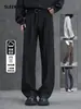 Calças Retas de Perna Larga com Caimento Outono 2026 High Street Estilo de Rua Americano Masculino Moda Simples Casual Comprimento Total