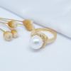 Accesorios de joyería DIY, juego de pendientes con colgante cuadrado de oro real chapado en cobre, pendiente con colgante de diamante, soporte vacío de boutique
