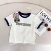 Camiseta de Manga Corta Elegante de Verano para Niñas con Diseño de Dibujos Animados 3D de Judy y Bloques de Color Estilo Casual