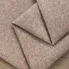 Tela de poliéster 100% color liso imitación lino para tapicería de sofás de casas de huéspedes, cojines de ventanales y tela decorativa resistente al desgaste