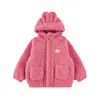 Jaqueta de Pelúcia Colorida Doce de Inverno 2026 para Meninas, Casaco Infantil de Lã Dupla Face Espessada