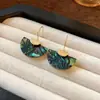 Brinco Gancho de Orelha com Franja Halo Vintage Moda Feminina Nicho Exquisito Pingente de Orelha Design Exagerado de Personalidade Brincos Sentido Avançado