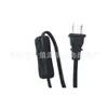 Fornecimento Direto da Fábrica Cabo de Alimentação com Interruptor Plug-in Padrão EUA Plugue Plug-in Padrão EUA Cabo com Interruptor 304 Preto