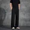 K41 Calças Casuais Masculinas de Verão Finas de Perna Reta Estilo Old Money Calças Masculinas