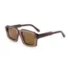 Óculos de Sol Quadrados Pequenos de Acetato Personalizados, Modernos e Simples para Mulheres, Verão, Nova Proteção Solar, Óculos de Sol Polarizados de Alta Qualidade para Mulheres