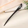 Grampo de Cabelo de Garça Voadora Estilo Antigo Grampo de Cabelo de Ébano Sintético Acessórios Hanfu Novo Estilo Chinês Grampo de Cabelo Cheongsam Joias Atacado para Mulheres