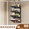 Estante de Almacenamiento Simple para Puerta de Dormitorio Montado en la Pared Detrás de la Puerta del Dormitorio Sin Perforar Agujeros en la Pared del Baño Estante de Almacenamiento para Zapatos
