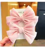 Grampos de Cabelo Laço Estilo Coreano para Jardim de Infância, Presilhas Princesa, Acessórios de Cabelo para Apresentações Escolares, Atacado, Presilhas Laterais de Luxo para Meninas, Presilhas de Topo