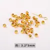 Alta Retención de Color Oro de 18 Quilates Cuentas Redondas Pequeñas Separadores Anilla Abierta Pequeños Accesorios Metálicos Accesorios para Pulseras DIY Fabricante Venta al por Mayor