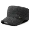 Gorro de lana cálido de invierno para hombre que protege las orejas, sombrero para el frío para exteriores, gorro de algodón engrosado para padres de mediana edad y ancianos