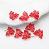 Material de Abalorios Mariposa de Vidrio para Manualidades Colgante Transparente Lindo Accesorios para Joyería Fantasía Cuentas Sueltas Accesorios para Collares Pulseras
