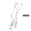 Pinza para alimentos de acero inoxidable 304 engrosada, pinza para pan casera, pinza para bistec de buffet, pinza para alimentos de barbacoa