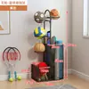 Cesta de armazenamento com rodas para tapete de yoga, suporte para equipamentos de fitness, organizador de ferramentas esportivas, solução de armazenamento para badminton e bolas