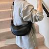 Bolsa Feminina Niche Design Dumpling 2025 Novo Estilo Coreano Simples Versátil Ombro Único Axila Bolsa Transversal Fashion para Trabalho