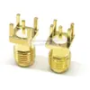 Sma-Ke Pino Curvo Pino Reto Pino Curvo Sma-Kwe Conector Frequência de Rádio RF Base de Antena Khd Placa de Solda Parafuso Externo Furo Interno Conector Fêmea