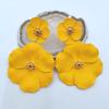Pendientes de flor dividida multicolor con spray, pendientes de corazón de chica dulce, pendientes de moda, en stock y entrega rápida, ventas directas de fábrica