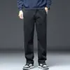 Jeans de pierna ancha estilo americano para hombre, pantalones largos de verano ultradelgados de ajuste holgado talla grande, pantalones casuales de pierna recta de Tencel