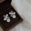 Pendientes Nuevos de Plata S925 para Mujer Otoño e Invierno, Pendientes de Cristal Swarovski Maillard, Pendientes de Alta Gama con un Diseño de Lujo Ligero