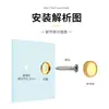 Cubierta decorativa para uñas espejo anuncio placa acrílica para uñas tapa fea para uñas tapa decorativa tornillo de expansión para uñas de cristal uñas fijas