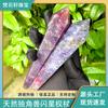 Venta al por mayor de fábrica de artesanías de cristal natural, regalos decorativos tallados a mano con piedra en bruto transfronteriza, adornos de cetro de unicornio