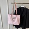 Bolsa Feminina de Grande Capacidade 2024 Novo Verão Prata Bolsa Feminina Estudantes Universitários Classe Bolsa de Ombro