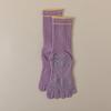 Calcetines de yoga de cinco dedos, profesionales, antideslizantes, de tubo medio, para mujer, para pilates, fitness, primavera y otoño, de algodón.