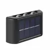 Luz de Pared Solar para Paisajismo Exterior, Patio, Decoración de Pared de Ambiente Impermeable, Iluminación Arriba y Abajo para Terraza, Lavado de Pared
