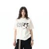 Verano 2025 Americano High Street Casual Slim Hombro Derecho Manga Corta t Tops Casuales Nicho Handsome de Alta Gama para Hombre y Mujer