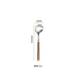 Aço Inoxidável 304 Cabo de Madeira de Nogueira Colher de Cozinha Espátula Utensílios Domésticos Restaurante Cozinha Panela Quente Concha Faca de Bolo Espátula