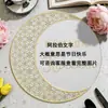 Mantel Temático de Luna Más Vendido Transfronterizo, Mantel Creativo Estilo Persa con Estampado Dorado de PVC Aislante al Calor, Mantel de Lujo de Alta Gama Impermeable y Resistente al Aceite