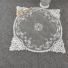 Caminho de Mesa de Renda Estilo Europeu Descanso de Copo de Malha Toalha de Mesa Adereços para Fotos Mesa de Chá Capa Protetora de Pó Doily Cortina Aplique Fabricante