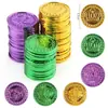 Corona de Pirata Verde Mardi Gras Moneda de Amor Puntos de Recompensa Trébol Carnaval Diseño Navideño