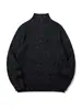 Yidao Roupas Vintage 2026 Outono Novo Japonês Retrô Botão de Pressão Gola Alta Meia Mangas Solto Casual Pulôver Suéter de Tricô