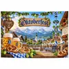 Telón de fondo nuevo y popular para Oktoberfest transfronterizo, diseño de jarra de cerveza impreso en alta definición, telón de fondo festivo para decoración de fiestas, tela colgante