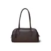 Novo Modelo 2025 Série Fileira de Couro Bovino de Primeira Camada Bolsa de Mão de Couro Genuíno Estilo Bowling da Índia Grande Capacidade Bolsa de Ombro para o Dia a Dia