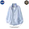 Roupas de Proteção Solar Nasa Ice-Sense para Casais com Capuz Gola Alta Respirável para Uso Externo Proteção Solar Anti-UV UPF50+ Roupas para a Pele