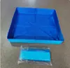 Cubo plegable cuadrado Tina de baño Piscina Lavapiés Arenero para gato Aplicación de pegatinas Transfronterizo temu Etiqueta Artículos en stock Hogar