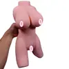 Molde de Boneca de Silicone de Meio Corpo Yuqiancheng Ferramenta de Masturbação Masculina Copo Avião de Buraco Duplo Brinquedo Vaginal e Anal Venda por Atacado