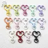 Colección de Broches de Primavera Pintados: Estrella de Cinco Puntas, Corazón, Anillo Redondo Accesorios de Aleación DIY para Cadenas de Teléfono, Regalos de Graduación