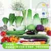 Set de Modelo de Comida Falsa de Verduras y Frutas Adornos Tienda Granja Modelo Decoración de Cocina Juguetes Educativos Tempranos